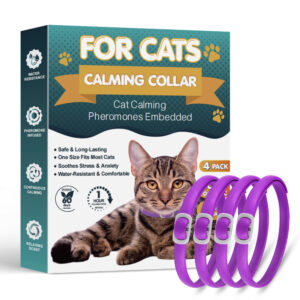 Verstellbares, violettes Pheromon-Beruhigungshalsband für Katzen